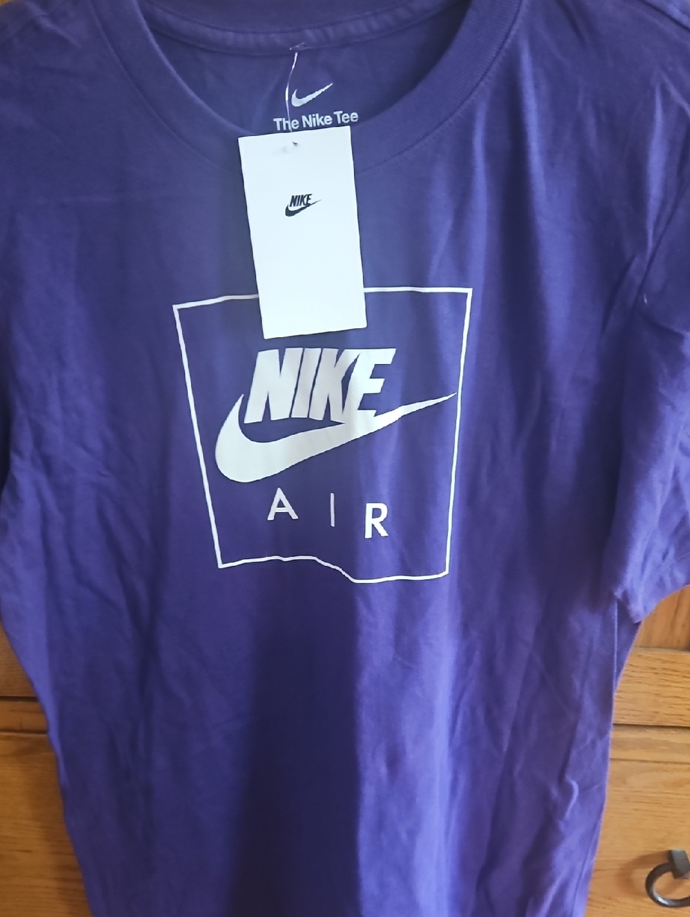 Nike Air Graphic Tee in Purple  with White Logo